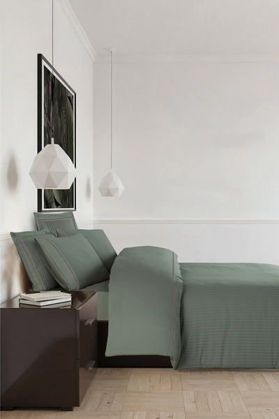 First Choice Orcella %100 Pamuk 300 TC (120 Tel) Çift Kişilik Nevresim Takımı