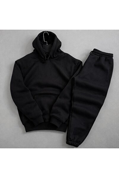 WENMİNG Set de trening pentru bărbați, din bumbac cu textura moale, cu 3 fire, cu textura moale, tricou