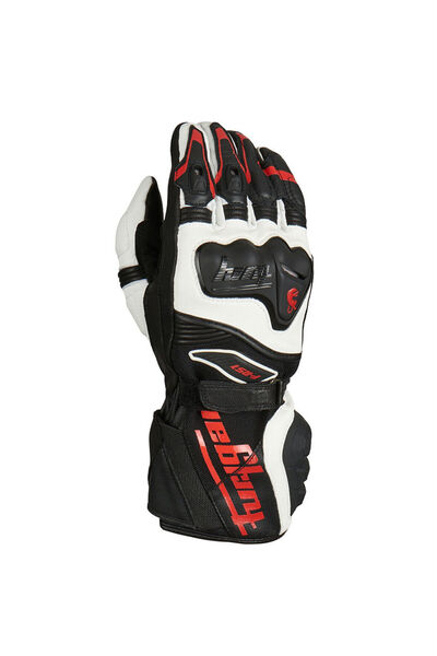 Furygan F-RS1 Deri Profesyonel Motosiklet Yarış Eldiveni Kırmızı Siyah