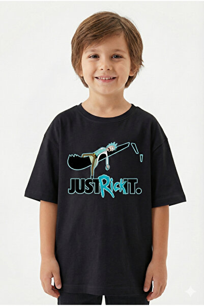 Bonbelle cu textură moale bumbac lu Just Rick cu imprimeu Tricou cu mânecă sc...