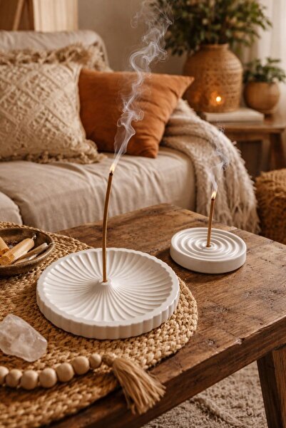 Sisay Home Bohem Stil Taş Tozu Tütsülük | El Yapımı Dekoratif Tütsü Standı | ...