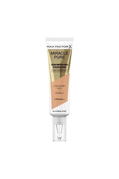 Max Factor - Skin Improving Foundation - 24 H Hydratation - Hyaluronic Acid + Vitamin C - SPF 30, 35