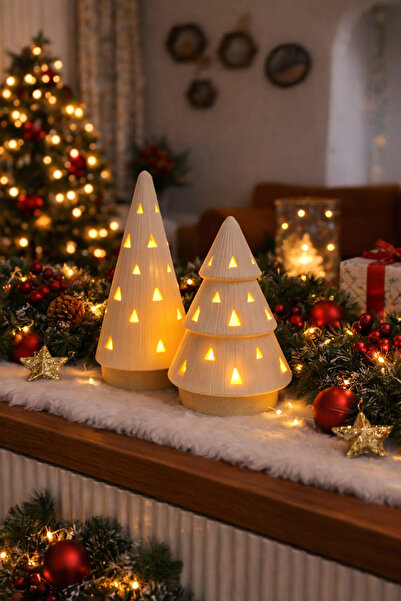 Alwen STELLA | Dekoratif Led Tealight Yılbaşı Dekoru | Masaüstü Aydınlatma | ...