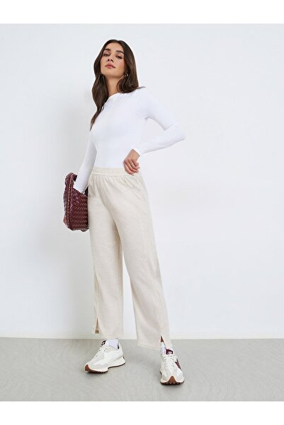 Styli Women Off White Relaxed Fit Joggers