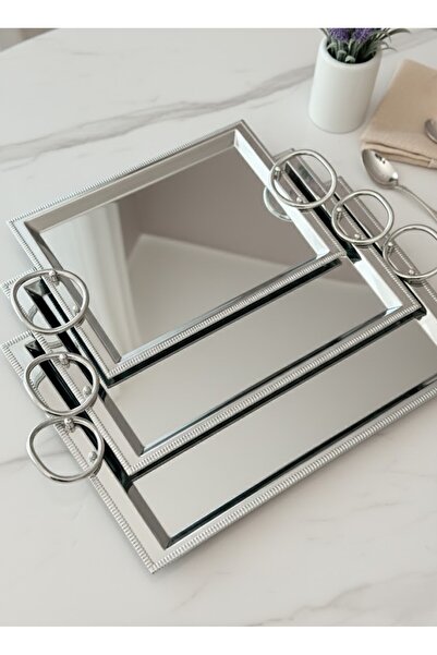 Generic طقم تباسي تقديم بتصميم جديد 3 قطع من 3 مقاسات مختلفة