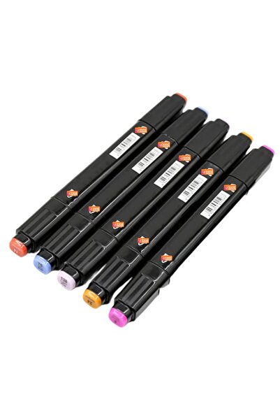 Teno Set de 5 markere cu vârf dublu