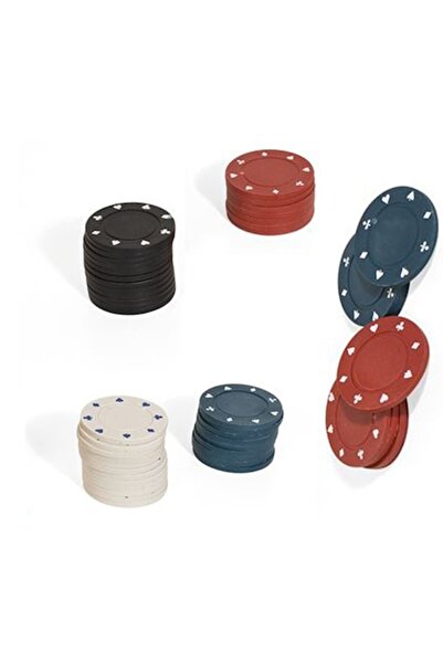 OEM Set de 48 de jetoane de poker pentru poker și jocuri de societate