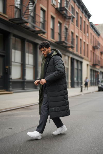 dehaine Men's long jacket, TO THE LIMIT - with 2 sides - 2588