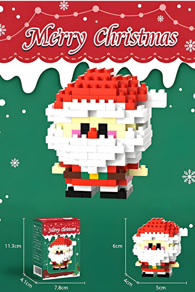 Akçtoys Bricks Yılbaşı Özel Seri Mini Yapı Oyuncak Noel Baba