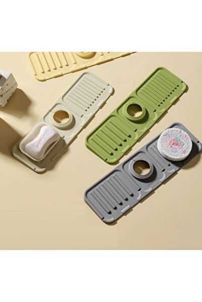 MUUN STORE Mutfak Banyo Lavabo Kenarı Silikon Mat Gri