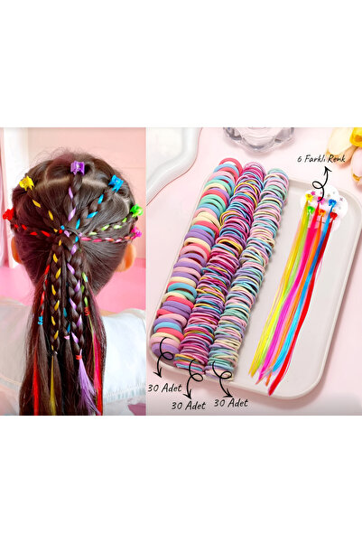 MutluBiDünya Kız Çocuk 96 Parça Toka Seti