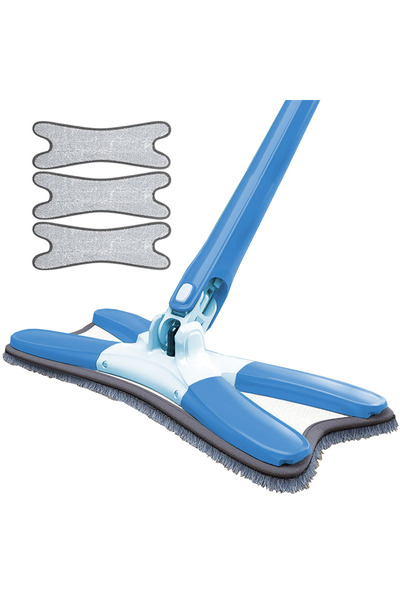Teno Mop cu cap în formă de X, rotație 360 ​​de grade, telescopic, curățare u...