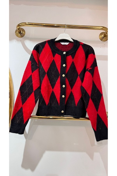 EB SCARF Angora Cardigan