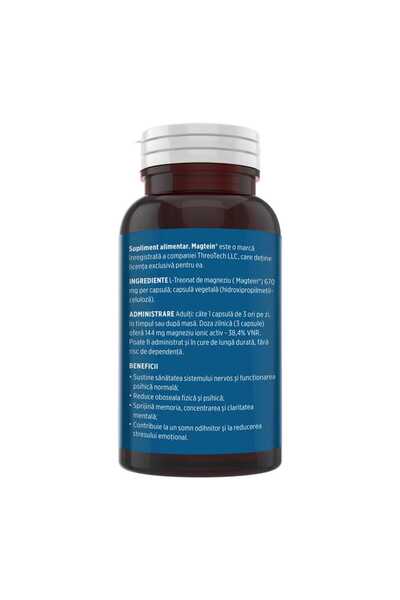 Faunus Plant L-treonat de magneziu Magtein® – Formulă complexă de magneziu pentru stres și oboseală