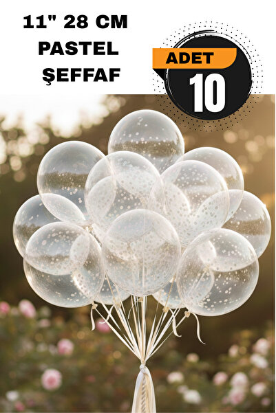 FESTİLO Pastel Balon 11 inc 28 cm Doğum Günü Parti malzemeleri 10 Adet