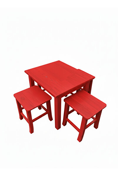 YıldızAhşap Ahşap Masa Tabure Takımı - Hazır Kurulu - Çocuk Aktivite, Kafe ve...