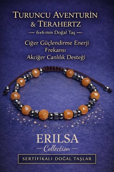 Erilsa سوار معتمد لتقوية الكبد ودعم حيوية الرئة - أورانج أفينتورين طبيعي