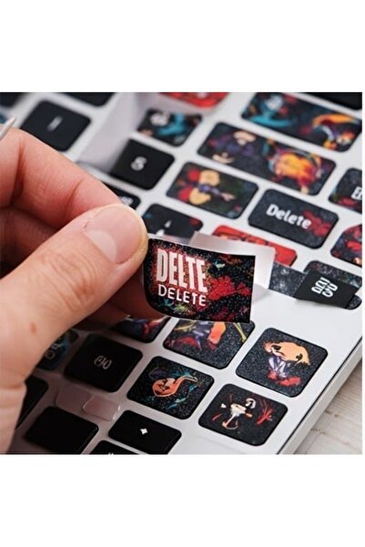 M2M One Piece Anime Tasarımlı Klavye Stickerleri – Yüksek Kaliteli Dekoratif Tuş Etiketleri