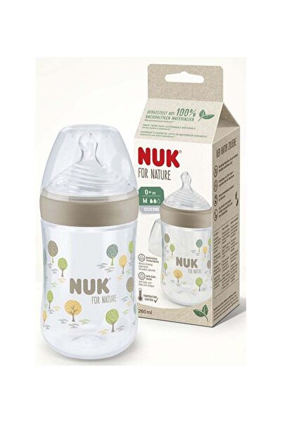Nuk Natural Bottle 0+ Months Gray