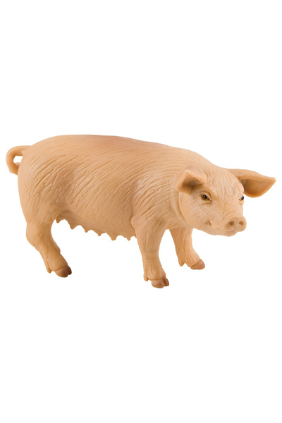 Bullyland Sow Figurine - Farm Animal Toy, Realistic Plastic Model