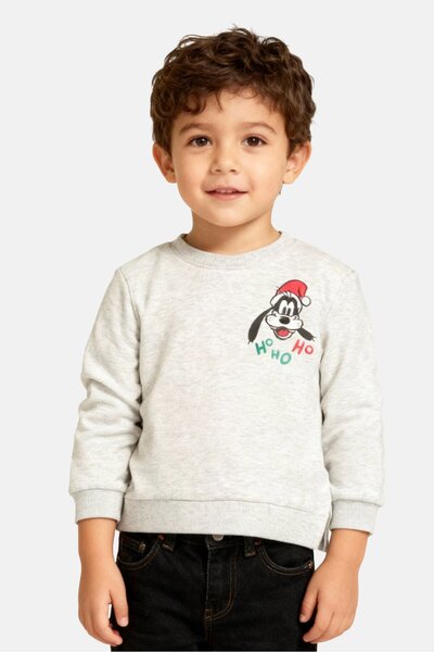 Cool Club Toddlers Boy Disney Crew Neck Graphic Print Long Sleeve Sweatshirt,...