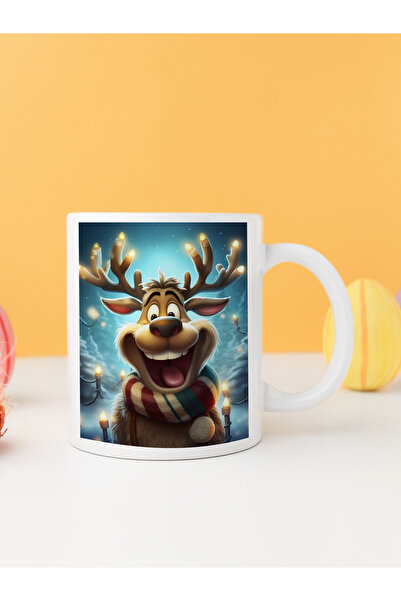 Velorina كوب رأس السنة الجديدة بتصميم غزال سانتا كلوز