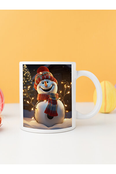 Velorina IŞIKLI KARDAN ADAMLI KUPA BARDAK SERAMİK