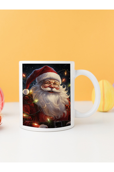 Velorina كوب سانتا كلوز للعام الجديد كوب مزخرف لعيد الميلاد