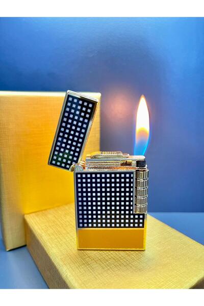 doğan hediyelik Dupont Model Click Sesli Taşlı ve Gazlı Metal Çakmak