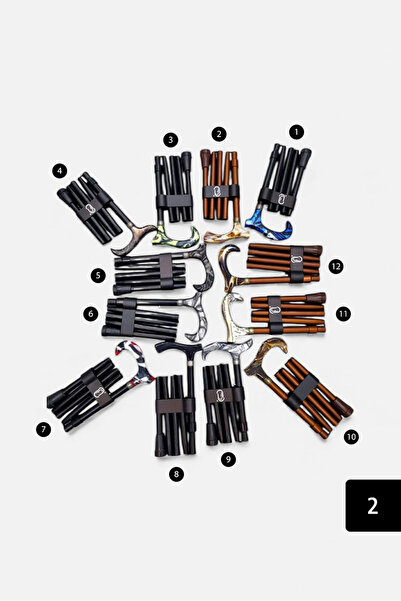 JTHOOR عصا مشي إسباني قابل للطي