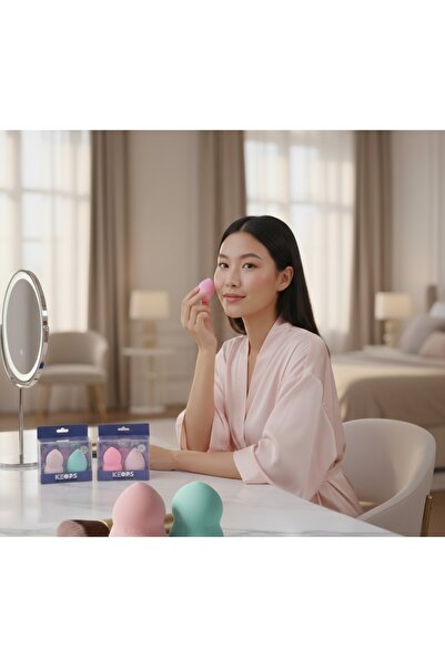 Keops Royal Touch Fondöten Süngeri 2’li - Islak ve Kuru Kullanıma Uygun High-...