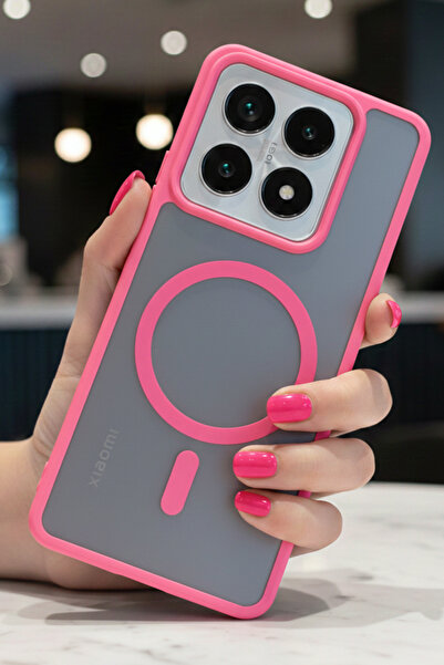 Hatreds Xiaomi Mi 14T Pro Uyumlu Kılıf Renkli Buzlu Tasarım Sararmaz Magsafe ...