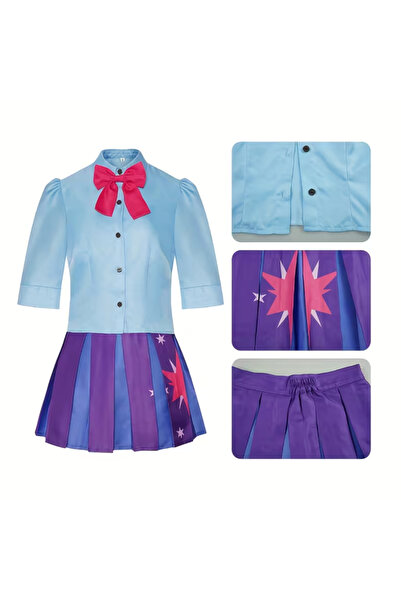 Butic Anime Cosplay My Little Pony Twilight Sparkle Kostüm Etek Takım
