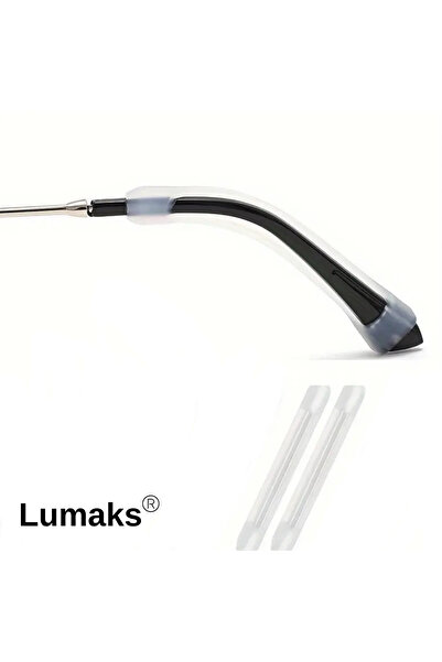 LUMAKS حزام أذن للنظارات من السيليكون - جهاز تثبيت خلف الأذن غير قابل للانزلا...