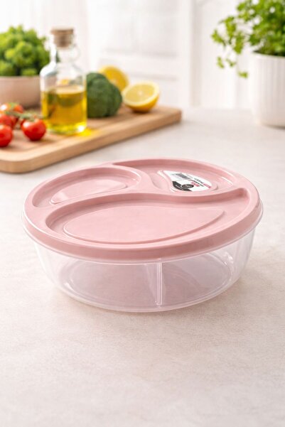 Mars Kapaklı Bölmeli Saklama Kabı | Şeffaf Plastik Gıda Kabı | Çok Amaçlı