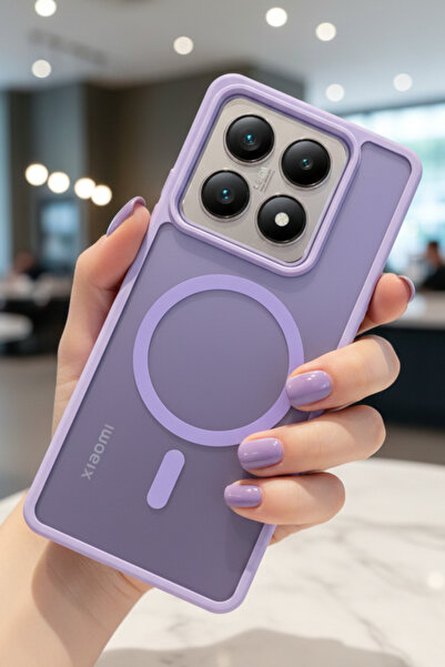 Hatreds Xiaomi Mi 14T Pro Uyumlu Kılıf Renkli Buzlu Tasarım Sararmaz Magsafe ...