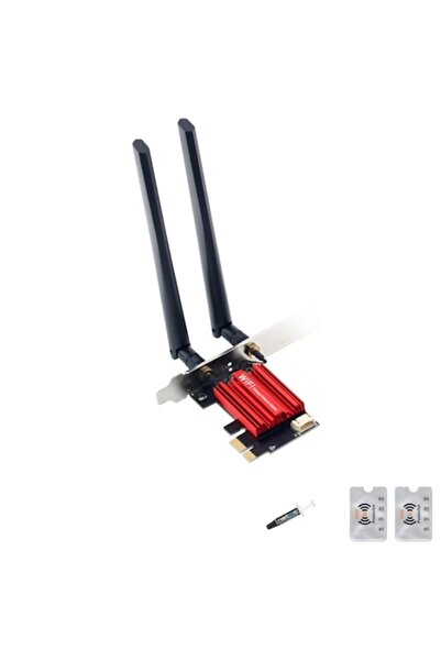 UnderShop Placă de rețea wireless PCI-E AC1200 Dual Band + 2 antene Wi-Fi