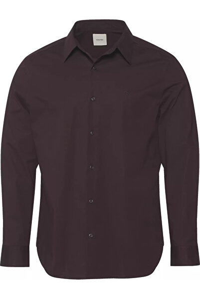 Calvin Klein Erkek Klasik Kesim Pamuklu Uzun Kollu Mor Gömlek LV04LB148G-2E8
