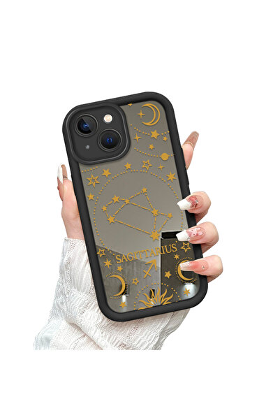 Hontinga حافظة هاتف متوافقة مع آيفون 14، حافظة سيليكون مضادة للتخيل مع مرآة