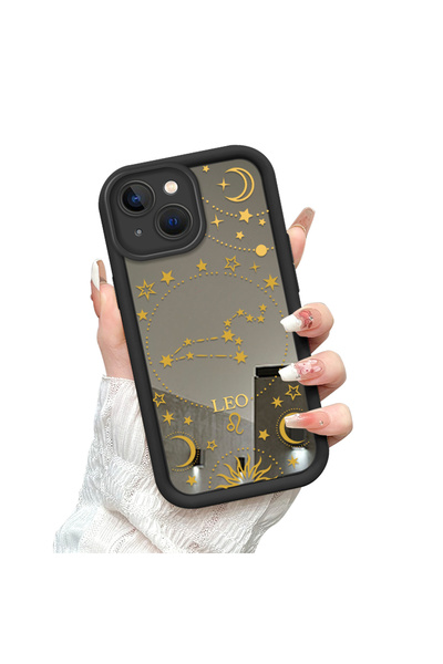 Hontinga iPhone 15 Plus Compatible Phone Case Zodiac Sign Mirrored Anti-Dream...