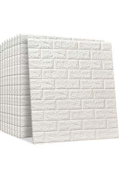 LINGWEI بلاط جداري ثلاثي الأبعاد مكون من 5 قطع، ذاتي اللصق، مقاوم للصدمات، وم...