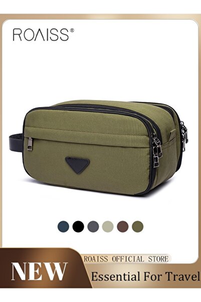 ROAISS حقيبة تخزين مكياج متعددة الوظائف، حقيبة يد للسفر، حقيبة محمولة، حقيبة ...