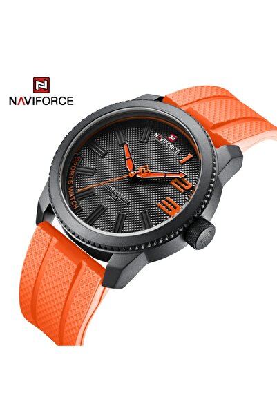 Naviforce ساعة BOO- الفاخرة من أفضل ماركات ساعات الكوارتز الرجالية بحزام سيلي...
