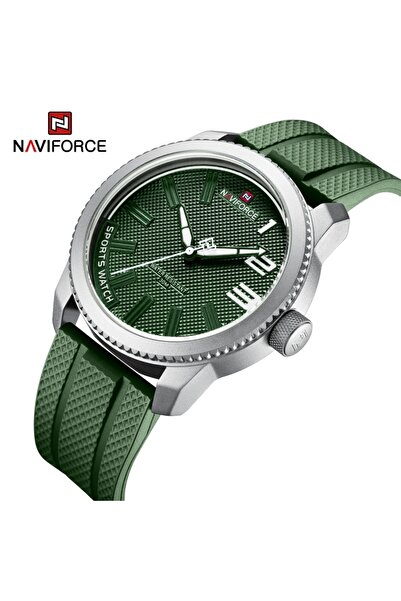 Naviforce ساعة SWGN - ساعة كوارتز فاخرة للرجال بسوار سيليكون، ساعات عسكرية مق...