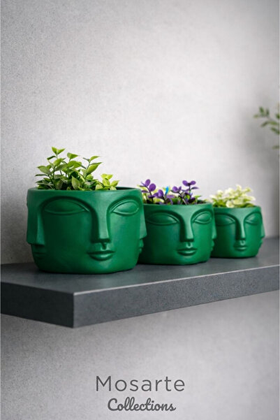 Mosarte Buda Series Minimalist Abstract Face Vase / Sculpture – Modern Decora...