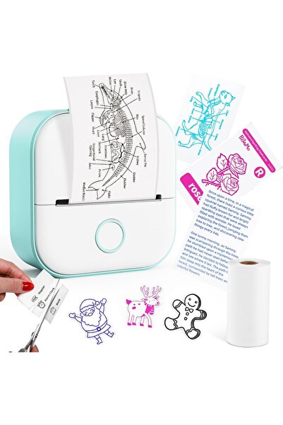 Memoking Sticker Printer - Mini Thermal Printer, T02