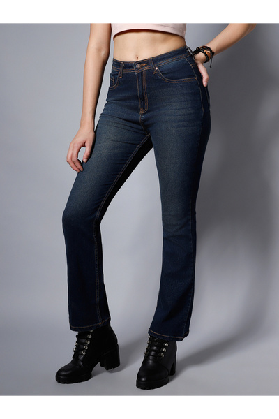 High Star By Styli Women High-Rise Bootcut Jeans