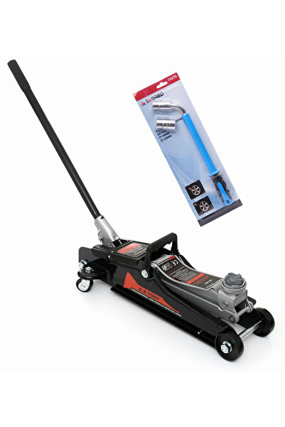 Kraft&dele Pachet cric hidraulic 2,5 T + cheie telescopică tip L, 2 chei tubu...