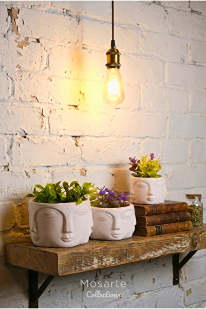 Mosarte سلسلة بوذا - مزهرية/تمثال وجه تجريدي بسيط - قطعة ديكور عصرية - طقم من...