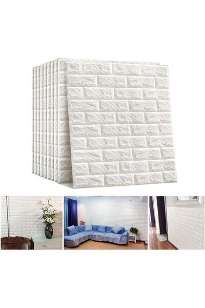 Generic PE Foam 3D Wall Tile Pattern Self-Adhesive Anti-Collision Waterproof Wall Sticker